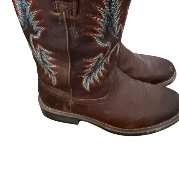 Ariat Men's Size 8.5 D Ricochet Brown Leather Rodeo Western Cowboy Boots - Picture 5 of 10